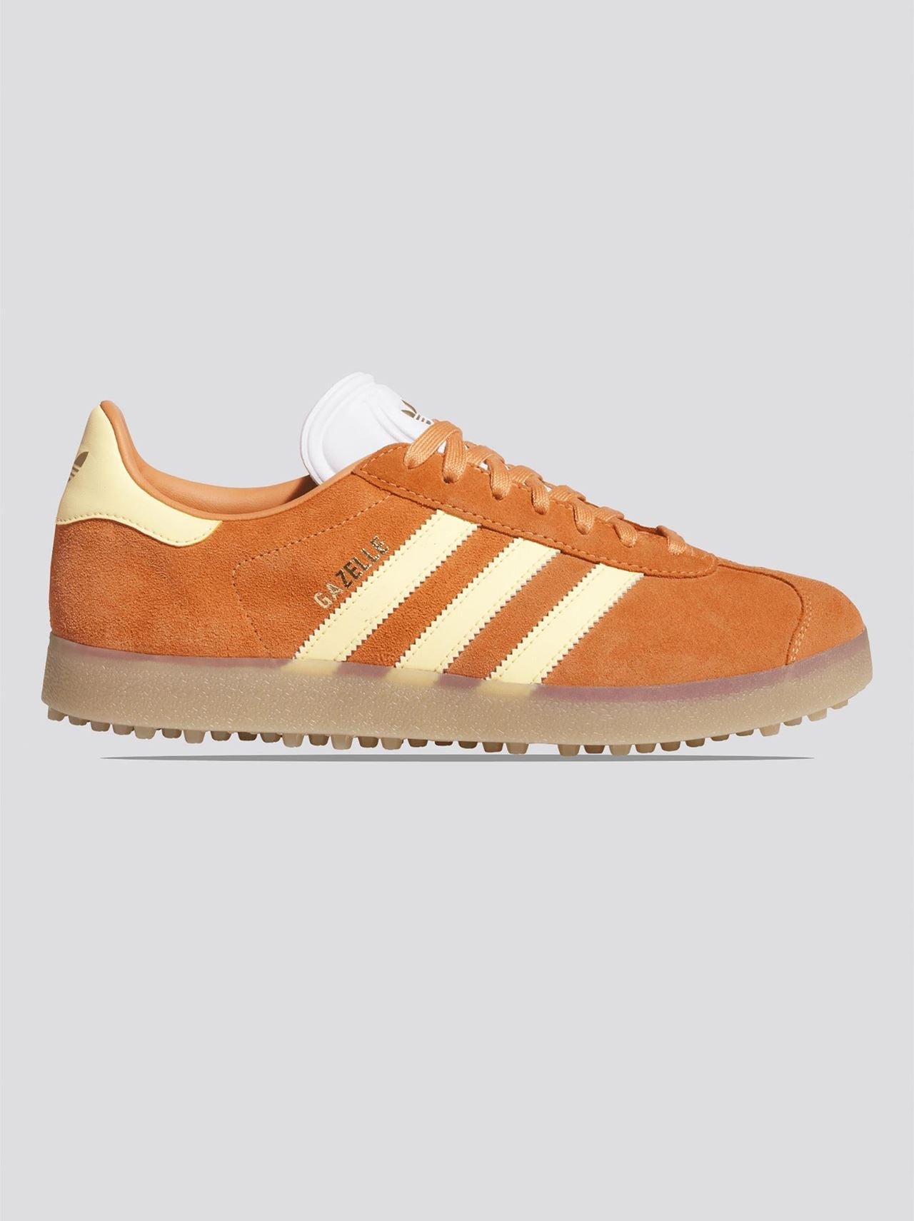 Gazelle Spikeless Golf Shoes Dusky Orange/Ice Tangerine/Footwear White