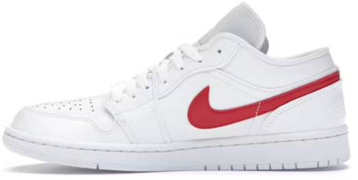 Jordan 1 Low White University Red (Women'S)