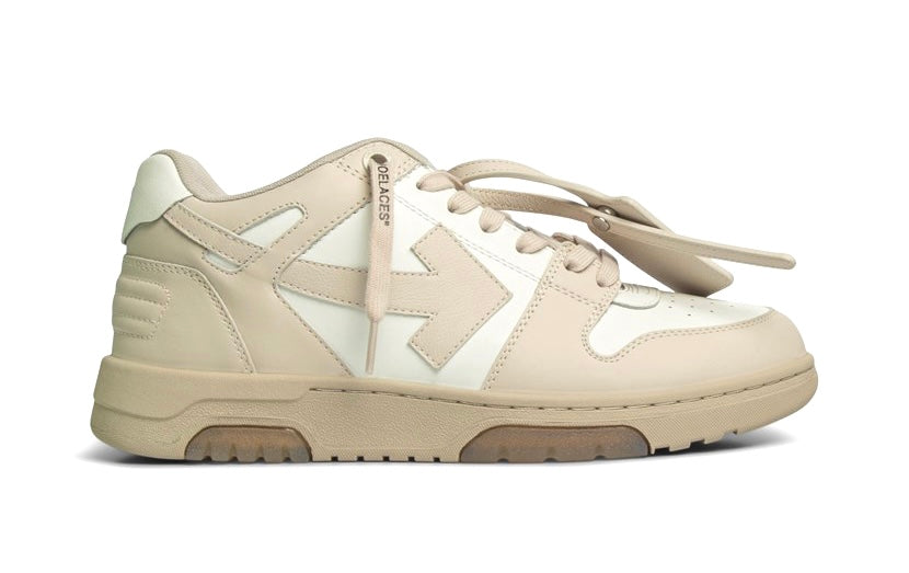 Off-White Out Of Office Ooo Low Tops Beige White