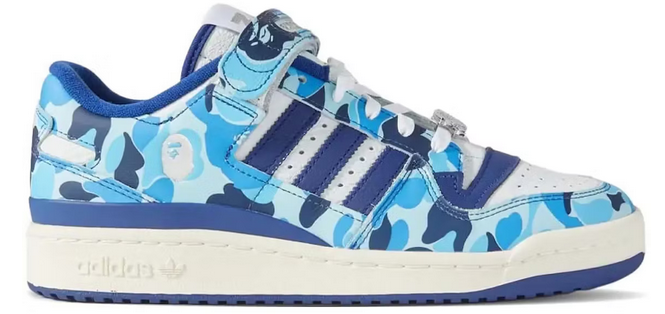 Adidas Forum 84 Low Bape 30Th Anniversary Blue Camo
