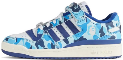 Adidas Forum 84 Low Bape 30Th Anniversary Blue Camo