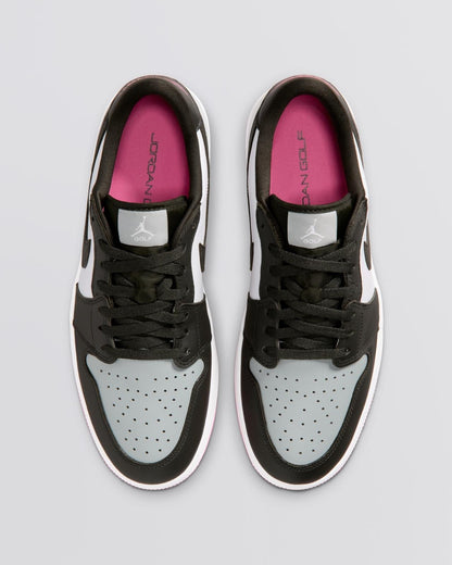 Air Jordan 1 Low Spikeless Golf Shoes White/Sequioa/Light Pumice/Pink Glow