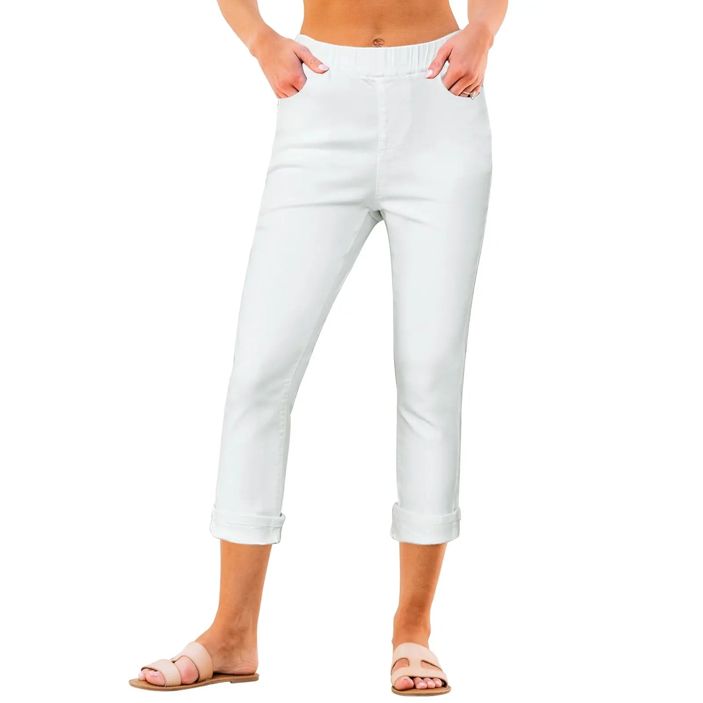 🔥Women's High-Waist Stretch Denim Capri Jeggings