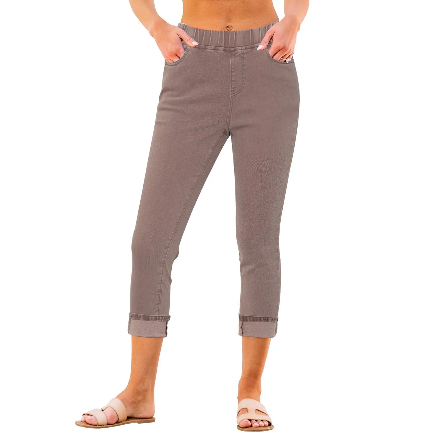 🔥Women's High-Waist Stretch Denim Capri Jeggings
