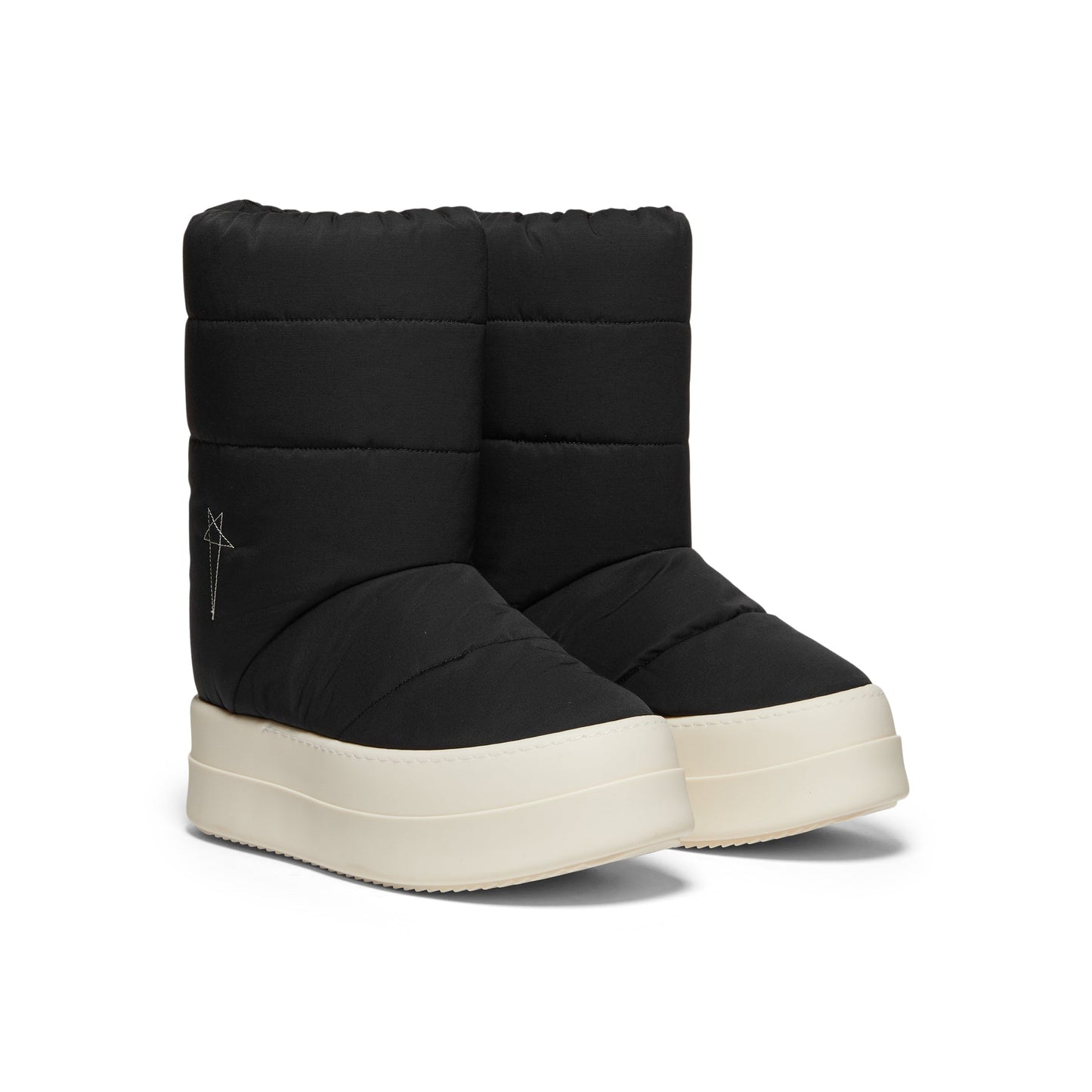 Rick Owens Drkshdw Mega Bumper Lunar Sneaker (Black/Pearl/Milk)