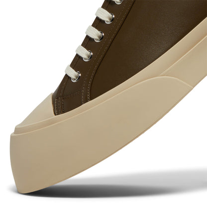 Marni Nappa Leather Pablo Sneaker (Deep Sage)