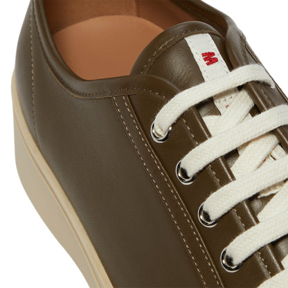 Marni Nappa Leather Pablo Sneaker (Deep Sage)