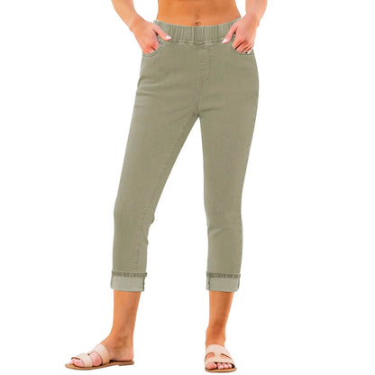 🔥Women's High-Waist Stretch Denim Capri Jeggings