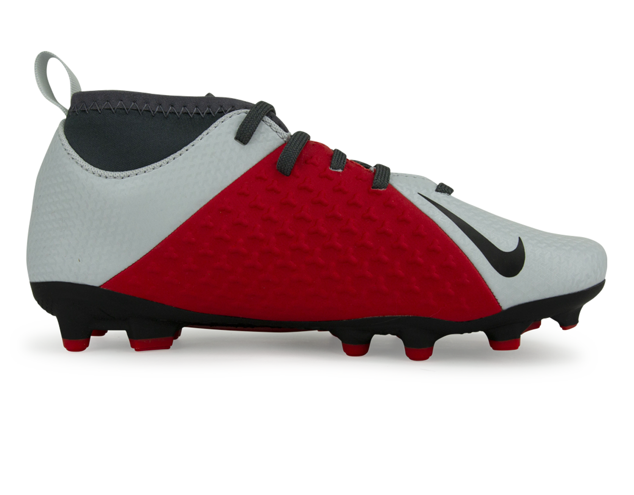 Nike Kids Phantomvsn Club Df Fg/Mg Pure Platinum/Black/Light Crimson/Dark Grey