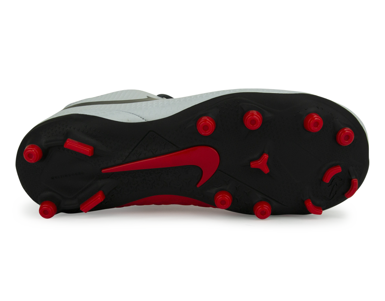 Nike Kids Phantomvsn Club Df Fg/Mg Pure Platinum/Black/Light Crimson/Dark Grey