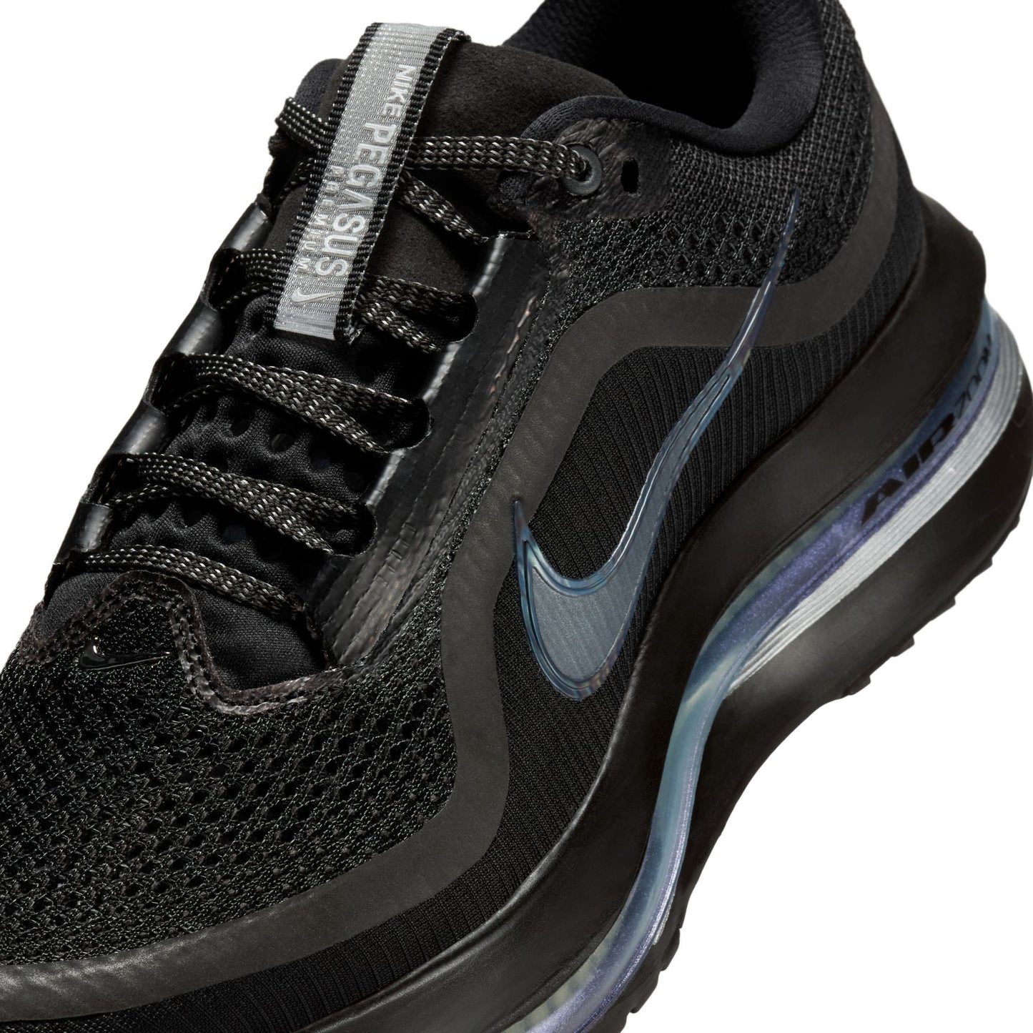 Womens Nike Pegasus Premium - Black Metallic Silver