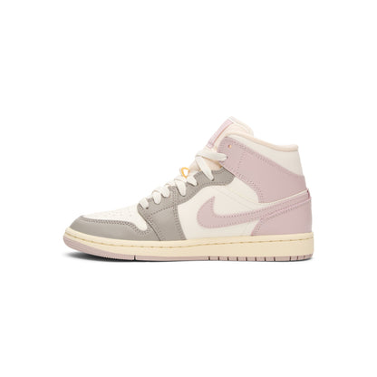 Jordan Air Jordan 1 Mid ( Sail/Particle Rose-Enigma Stone)