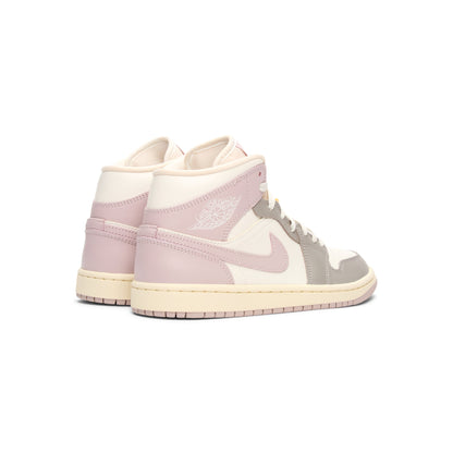 Jordan Air Jordan 1 Mid ( Sail/Particle Rose-Enigma Stone)