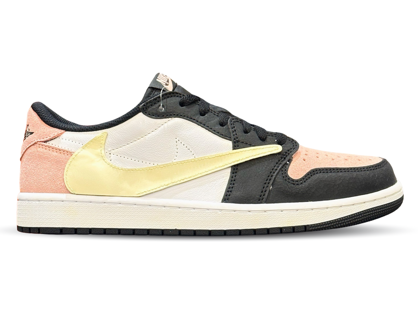 Jordan 1 Low Bleached Coral ‘Off-White Inspired’ (Handcrafted Custom)