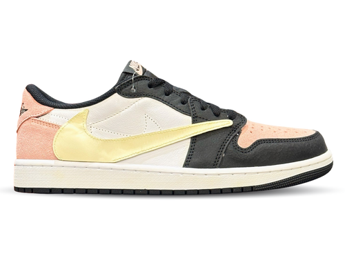 Jordan 1 Low Bleached Coral ‘Off-White Inspired’ (Handcrafted Custom)
