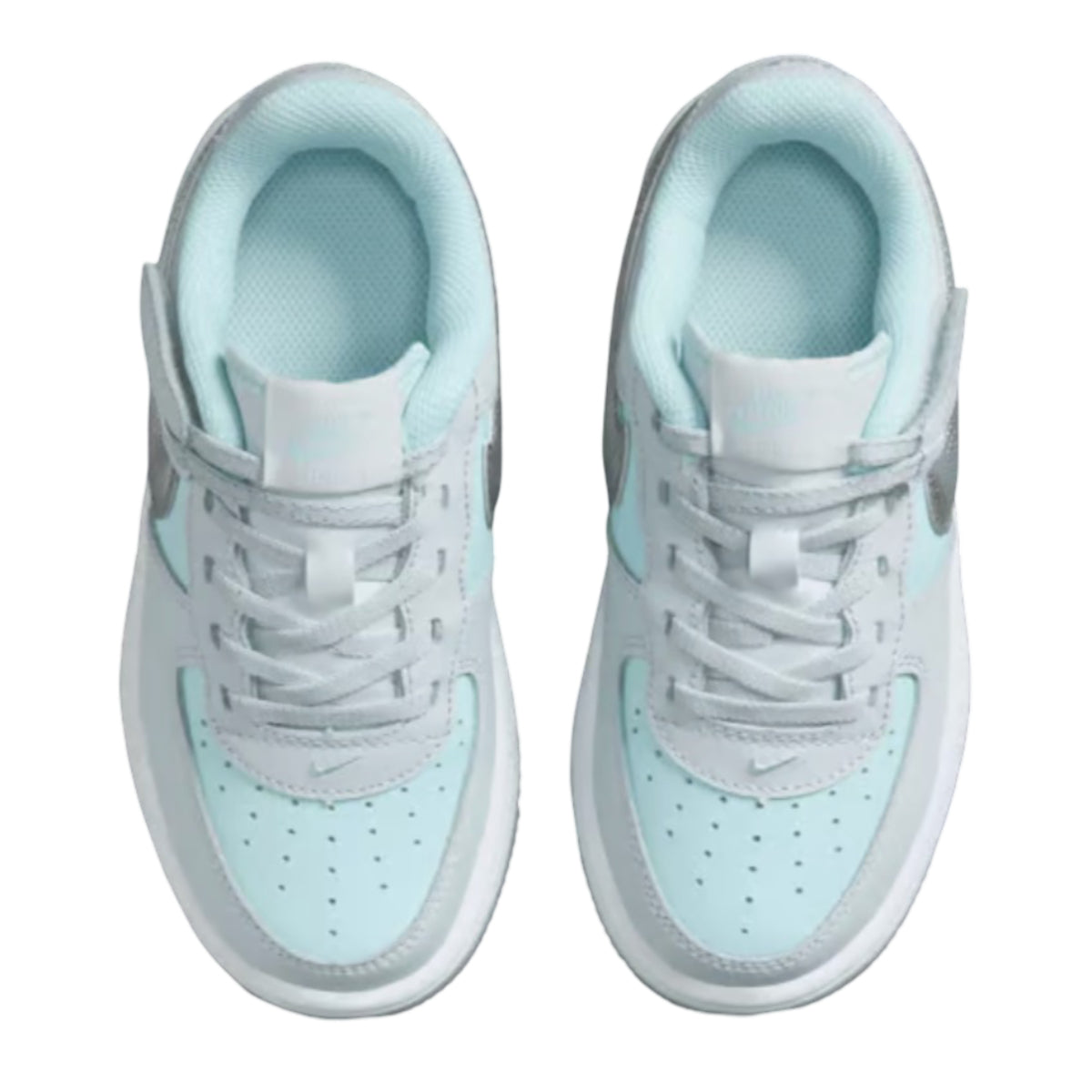 Nike Force 1 Low Easyon Pure Platinum Glacier Blue (Ps)