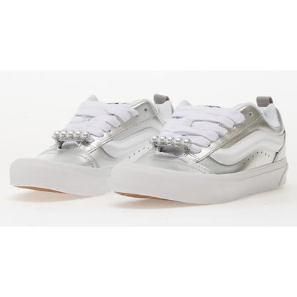 Vans Knu Skool Metallic Leather Silver