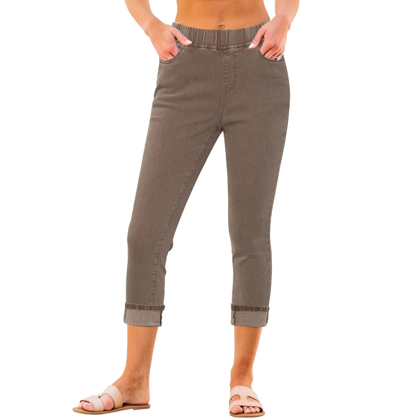 🔥Women's High-Waist Stretch Denim Capri Jeggings