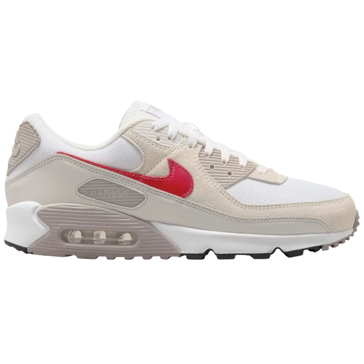 Nike Air Max 90 White College Grey Vast Grey University Red
